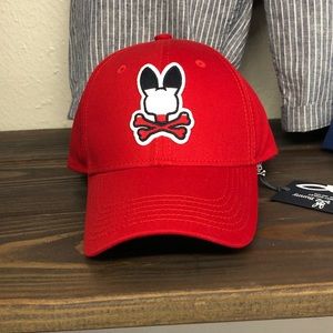 Psycho bunny red cap hat
